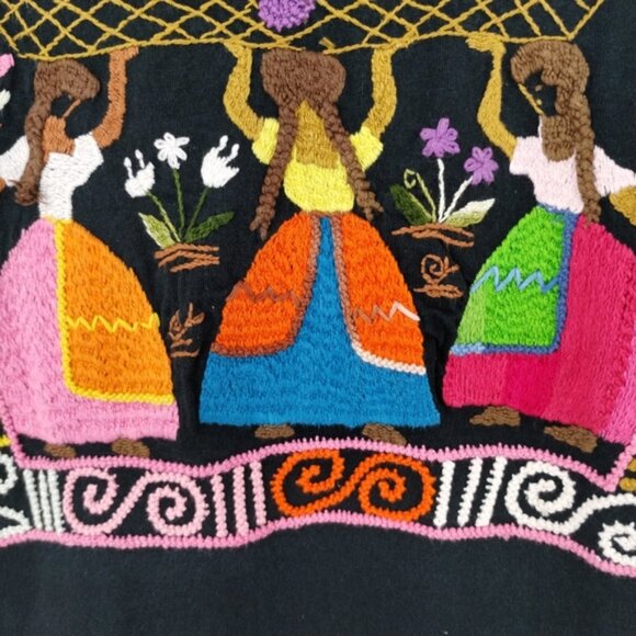 Vintage Mark Athletic Crew Neck Embroidered Top Medium 90s Y2K Heavy Weight - Picture 3 of 10